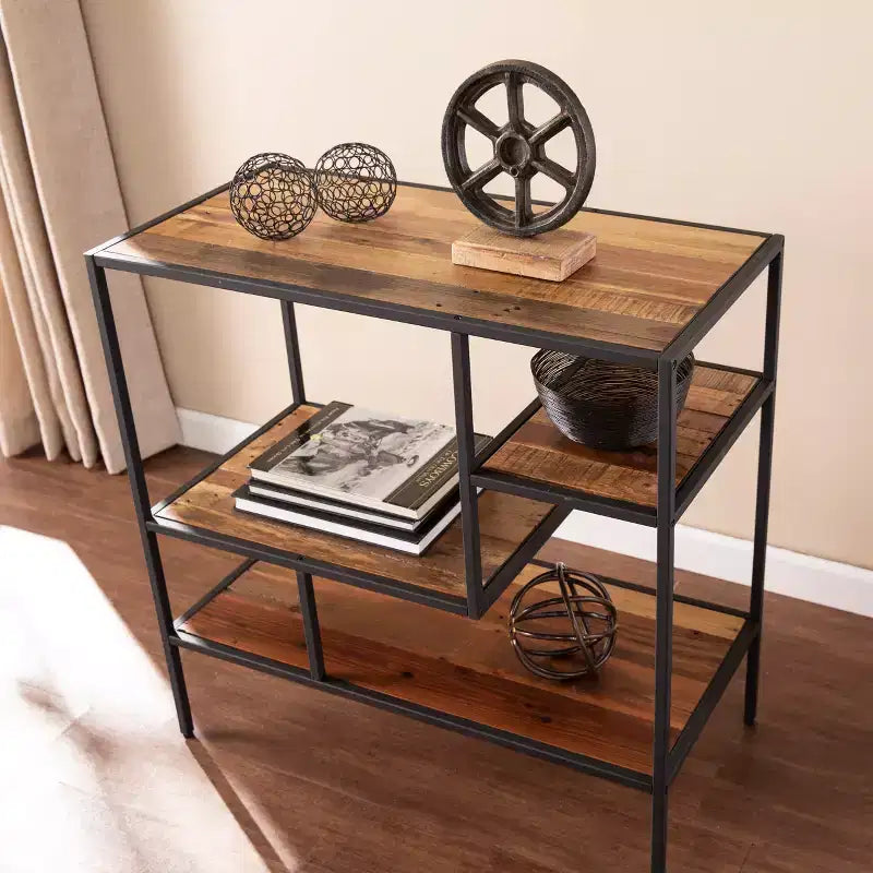 Étagère en bois recyclé - Naturel - SEI