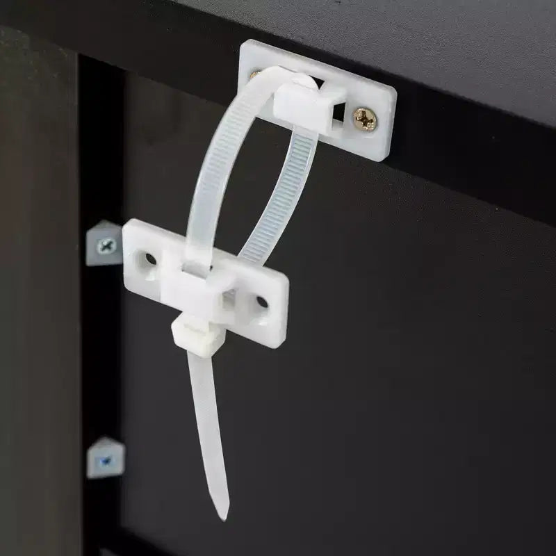 Meuble de rangement pour bijoux et maquillage à LED Bluetooth avec contrôle par application, buffet en verre trempé et coins arrondis sécurisés pour enfants, coiffeuse tactile à distance pour chambre à coucher