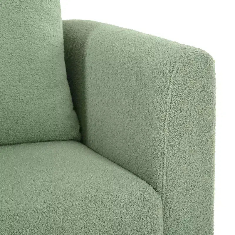 Fauteuil d'appoint en tissu fin, chaise de lecture pour salon avec revêtement doux et oreiller, fauteuil avec pieds en bois massif pour le salon ou la chambre à coucher