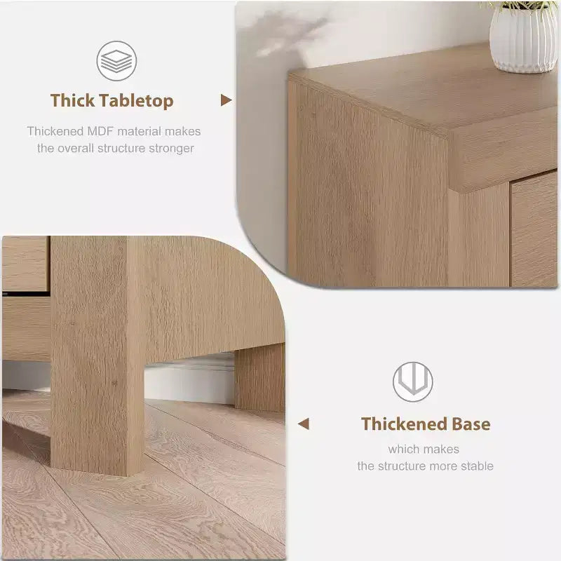 Meuble TV de Ferme pour Téléviseurs de 75/80 Pouces, Meuble TV Long de 178 cm avec 6 Tiroirs de Rangement et Étagère pour Barre de Son