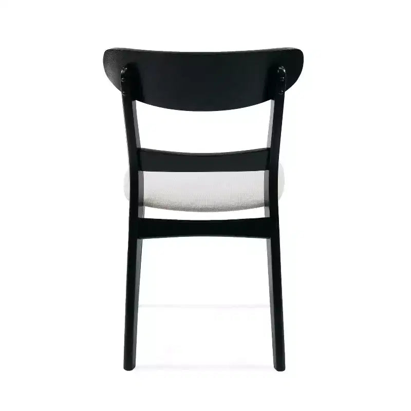 Chaises de salle à manger modernes du milieu du siècle, lot de 2, rondes, rembourrées avec dossier incurvé et pieds en métal, chaises d'appoint en bouclé pour cuisine et salle à manger