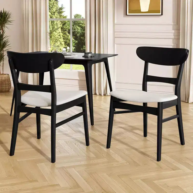 Chaises de salle à manger modernes du milieu du siècle, lot de 2, rondes, rembourrées avec dossier incurvé et pieds en métal, chaises d'appoint en bouclé pour cuisine et salle à manger