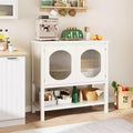 Sideboard Buffet, Cabinet with Storage Shelf - Wood Coffee Bar Liquor Accent Cabinet for Living Room Dining Room