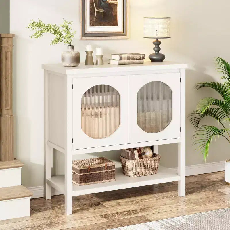 Buffet de rangement, meuble avec étagère – Meuble d'appoint en bois pour bar à café, liqueur, pour salon, salle à manger