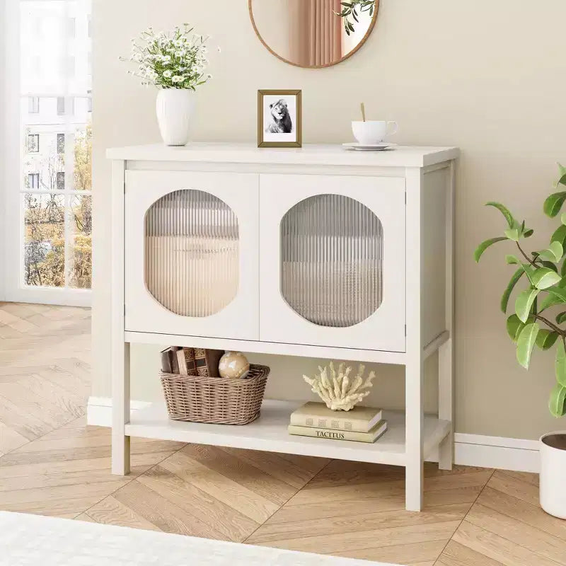 Buffet de rangement, meuble avec étagère – Meuble d'appoint en bois pour bar à café, liqueur, pour salon, salle à manger