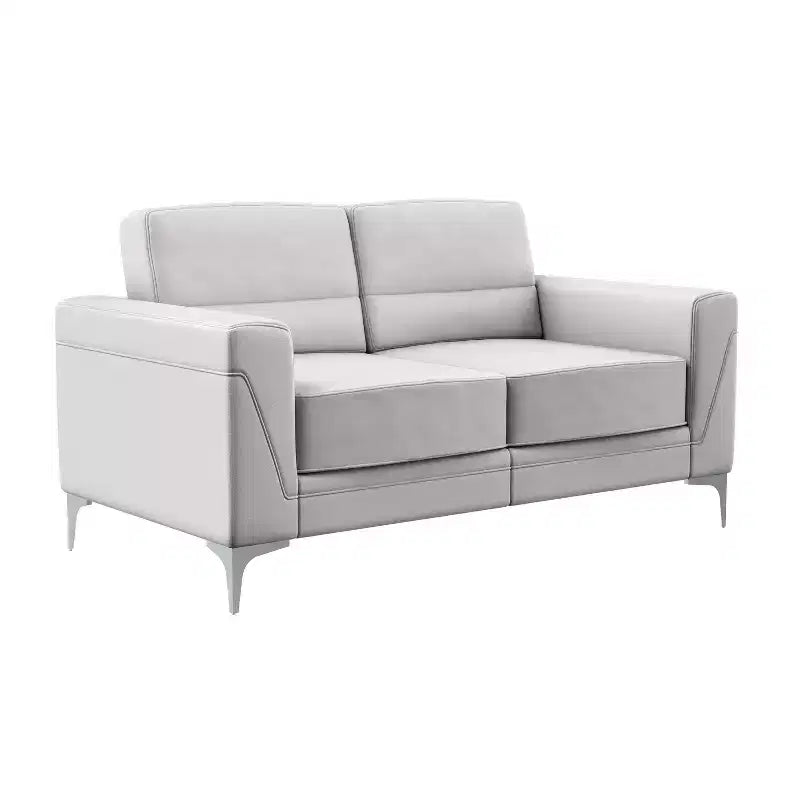 Causeuse gris clair en PVC