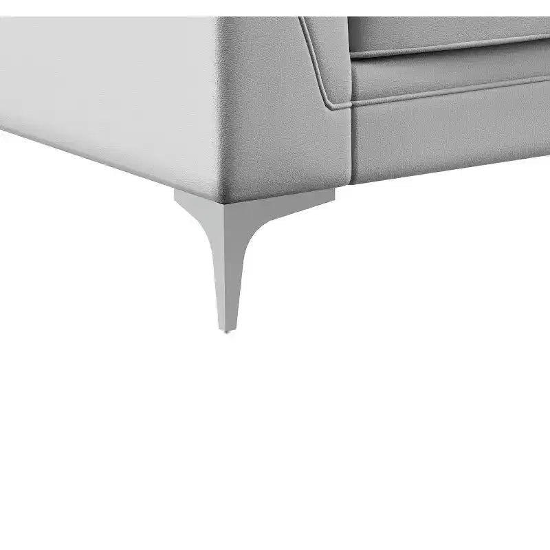 Causeuse gris clair en PVC