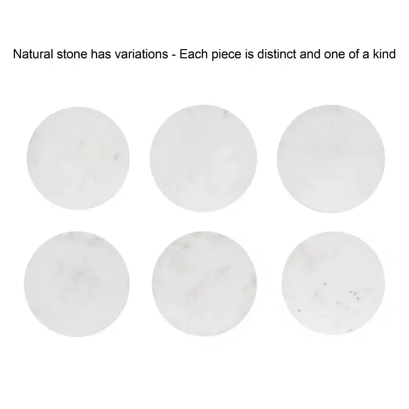 Table d'appoint ronde en marbre et métal, blanc et bronze, 12x12x24