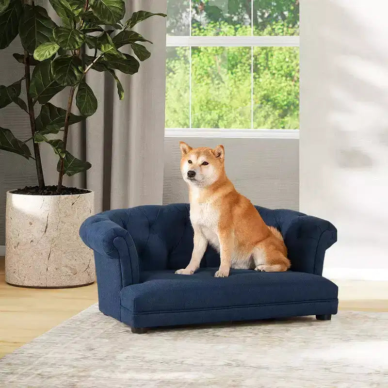 Lit de luxe pour chien Chesterfield, 36,5 pouces, taille M